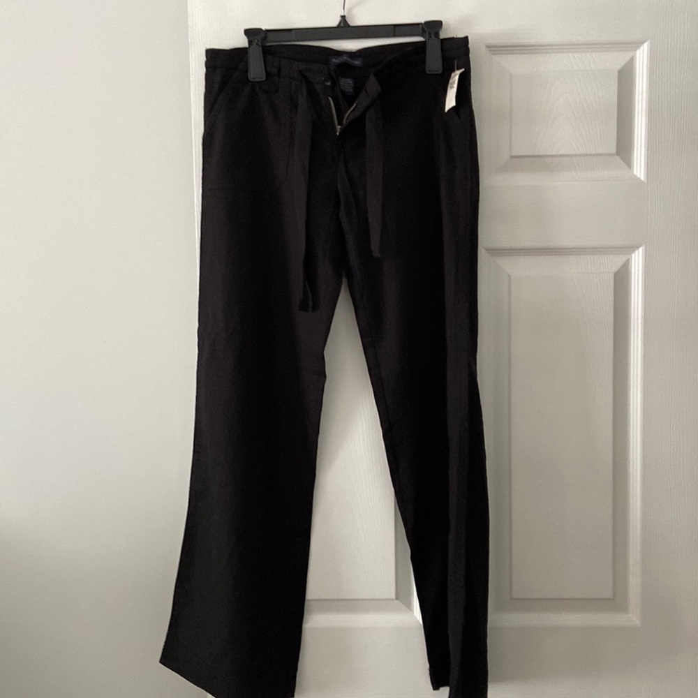 Women Linen Pants brand new with tag wide 32” and inseam 32” great for summer - Picture 1 of 7